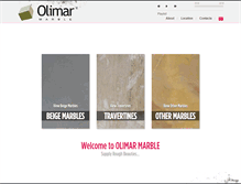 Tablet Screenshot of olimarmarble.com